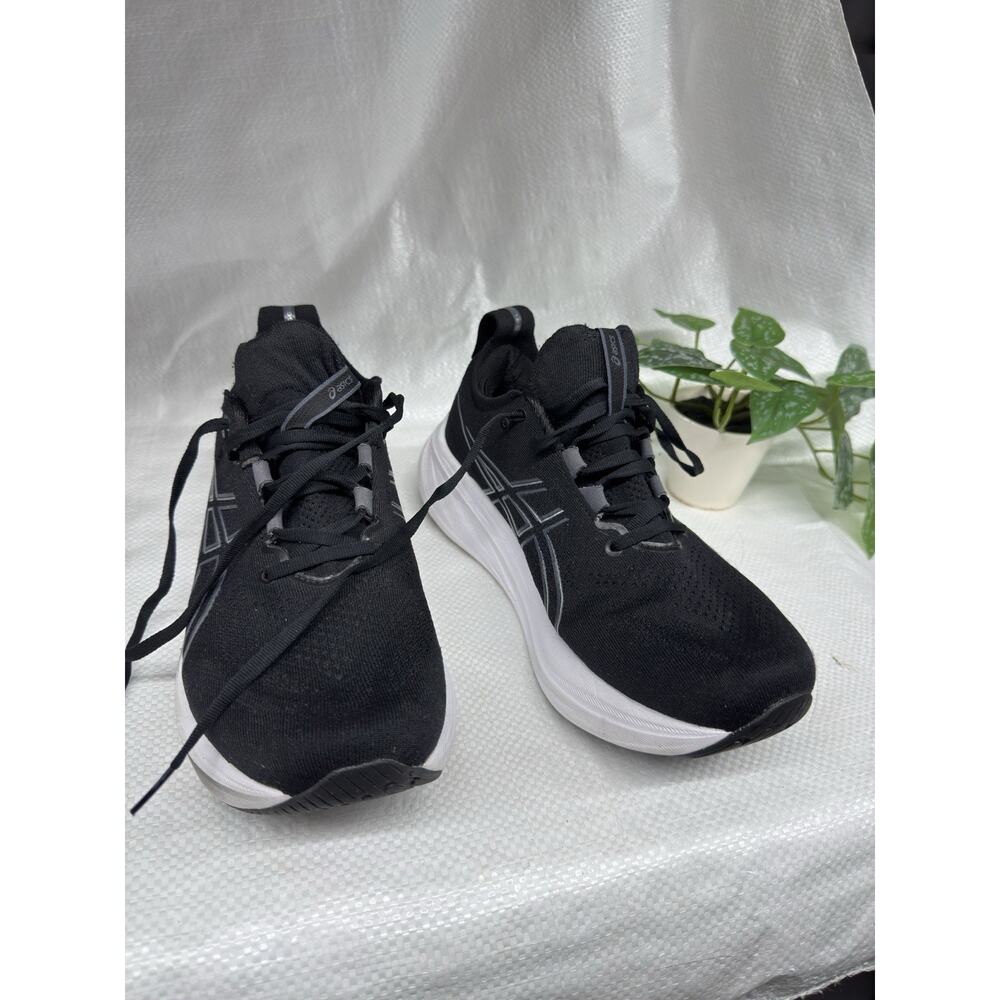 Asics Gel-Cumulus 26 1012B601 Women Black Lace Up Low Top Running Shoes Sz 11
